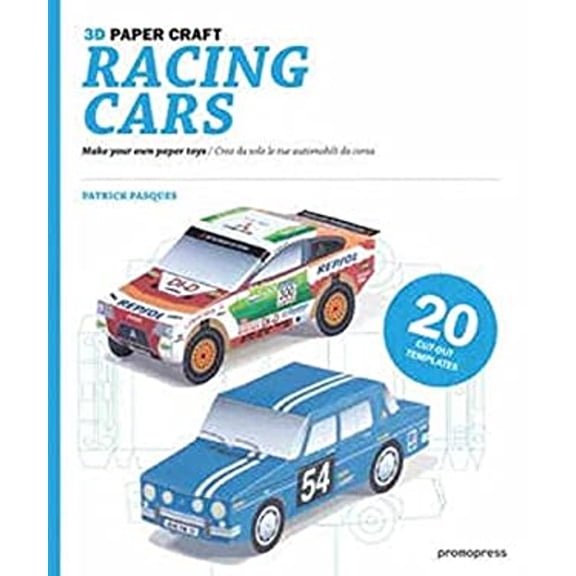 Pre-Owned 3D Paper Craft Racing Cars: Make Your Own Paper Toys/Crea Da Solo Le Tue Automobili Da Corsa (Hardcover) 8492810637 9788492810635
