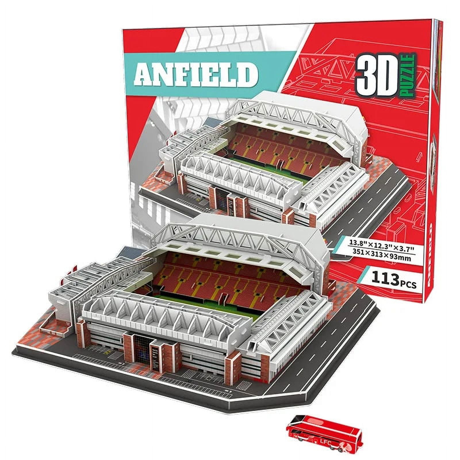 3D Paper Puzzle DIY Anfield Football Stadium In Anfield Liverpool 3D