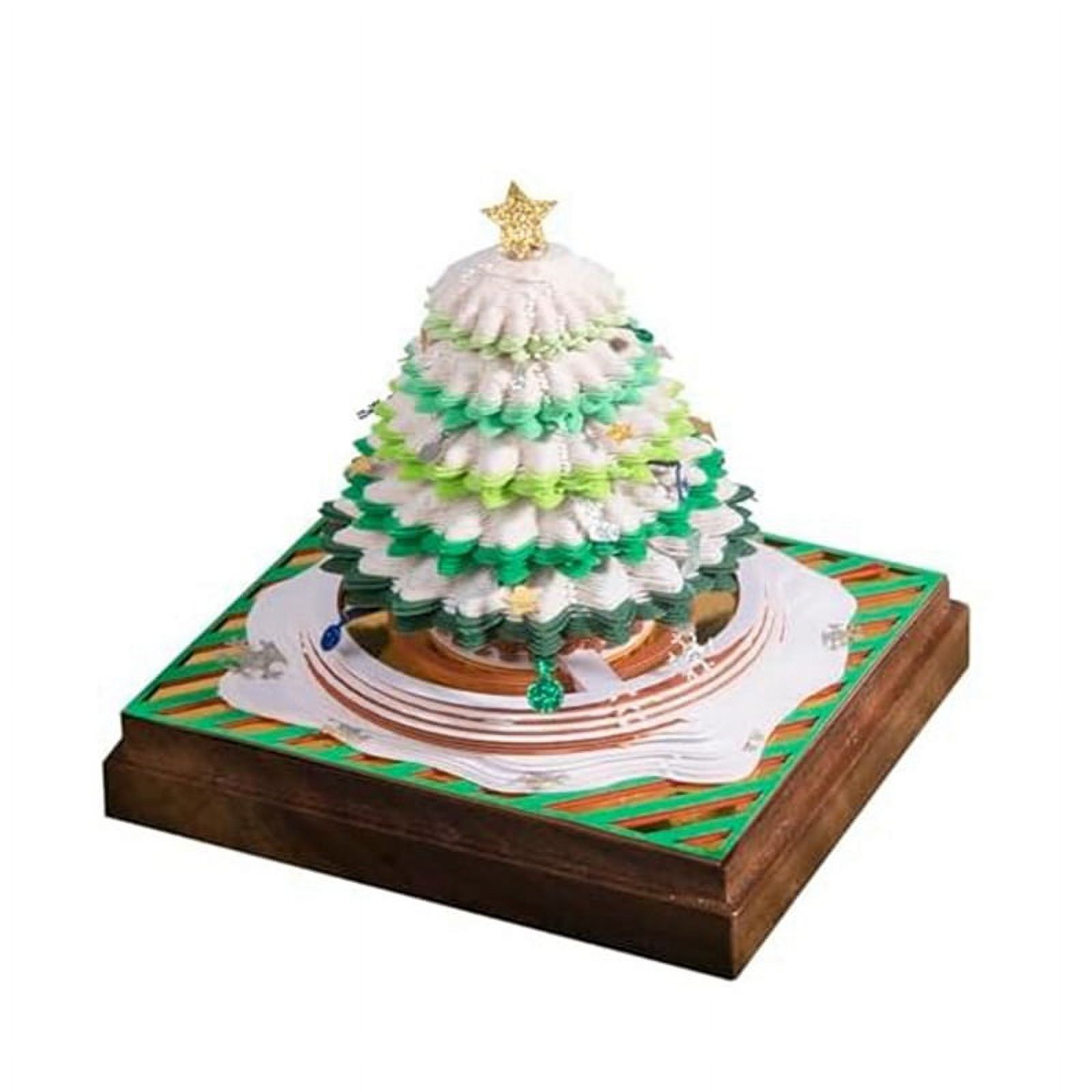 3D Paper Sculpture Art Notepad, Christmas 3D Calendar Note Paper Note Art Pad, Tear-Off Calendar Sculpture