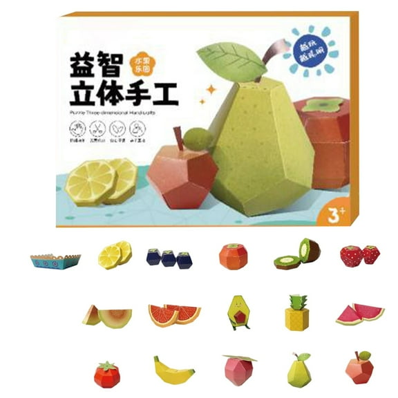 3D Papercraft Models Art Kit - DIY Cut Mobile Papercraft Book - Easy Handmade Animal Figurine Set for Projects