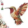 thumbnail image 1 of 3D Patchwork Bird DIY Craft Kit, 3D Handmade Fabric Patchwork Craft Set, Creative Bird Sewing Project for Home Decor Display, Relaxing Textile Art Activity for DIY Craft Lovers (autumn), 1 of 6