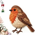 thumbnail image 1 of 3D Patchwork Bird DIY Craft Kit, 3D Handmade Fabric Patchwork Craft Set, Creative Bird Sewing Project for Home Decor Display, Relaxing Textile Art Activity for DIY Craft Lovers (robin), 1 of 6