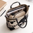 thumbnail image 1 of 3D Patchwork Sheep Quilted Tote Bag, Retro Patch Fabric Embroidery Large Handbag, Soft Casual Shoulder Bag for School Grocery Shopping Daily Travel, 1 of 7