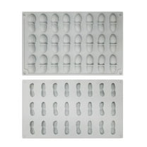 3D Peanut Silicone Mold for Chocolate Covered Raisins & Nuts | 24-Cavity Baking Mold for Candy, Mousse Cake, Jelly, Truffle, Pudding & Handmade Soap | Christmas Party, Home Baking Decoration Tools