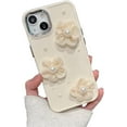 thumbnail image 1 of 3D Pearl Flower Candy Color Plated Camera Lens Protector Soft  for iPhone Case (White,iPhone 11 Pro Max), 1 of 7