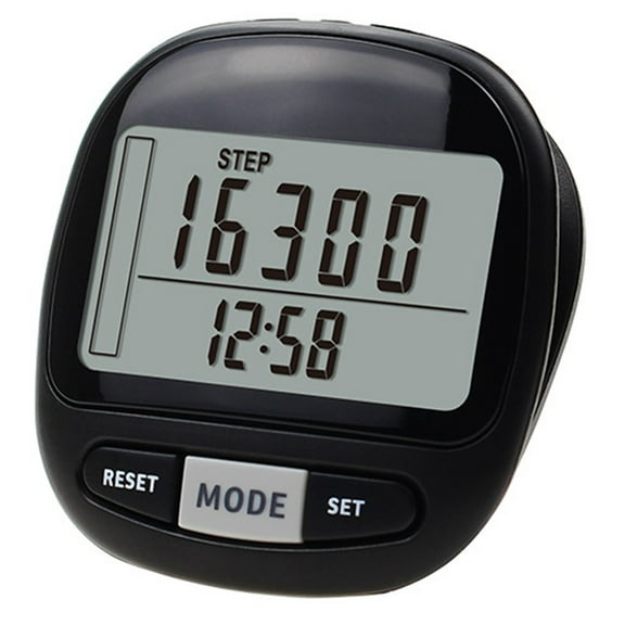 3D Pedometer Step Counter for Walking and Miles with Large Digital Display