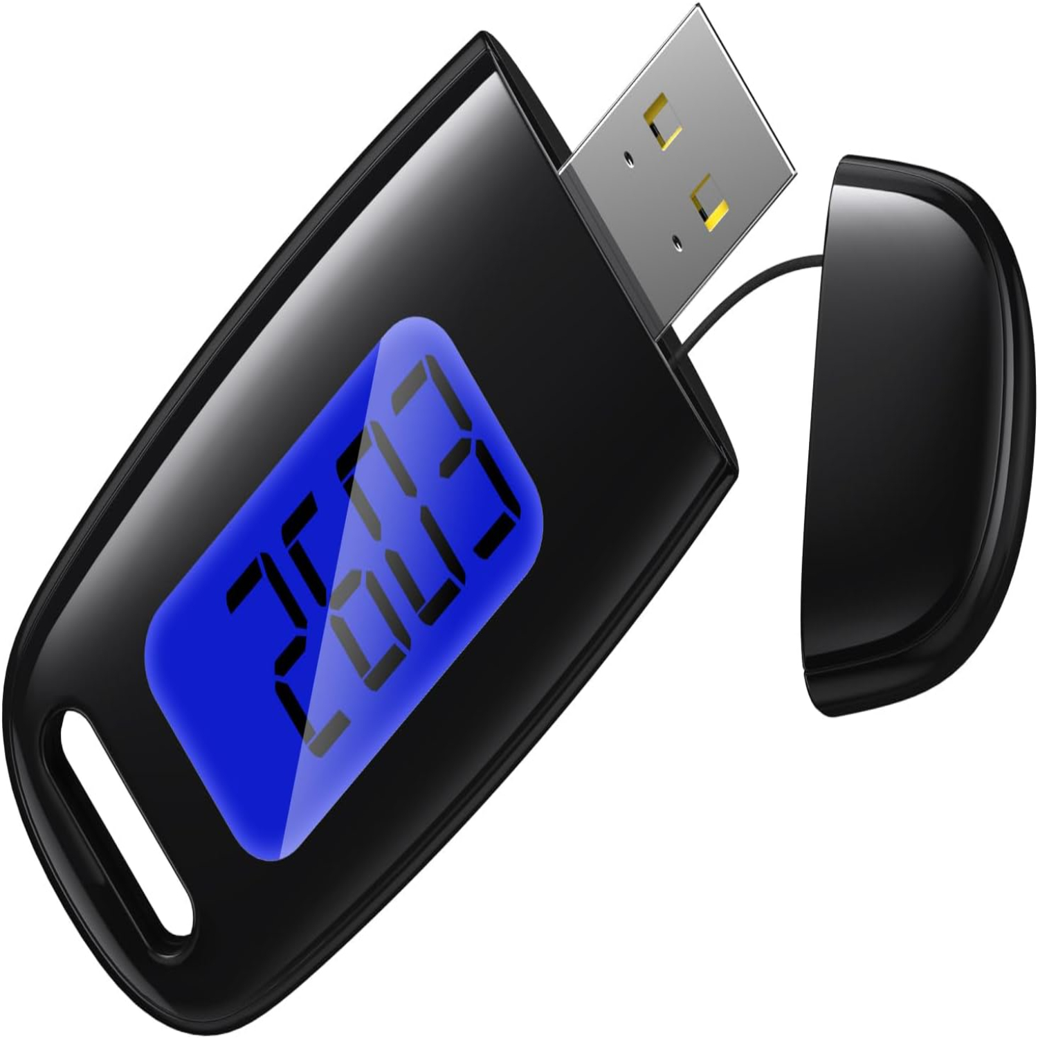 3D Pedometer for Walking Simple Step Counter USB Rechargeable Step Tracker with Backlight