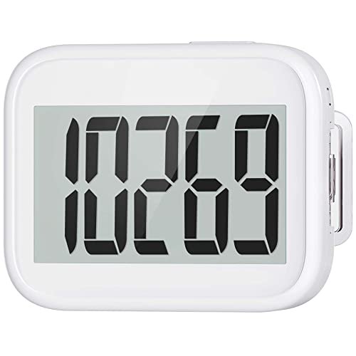 3D Pedometer for Walking, Simple Step Counter for Walking with Large Digital Display, Step
