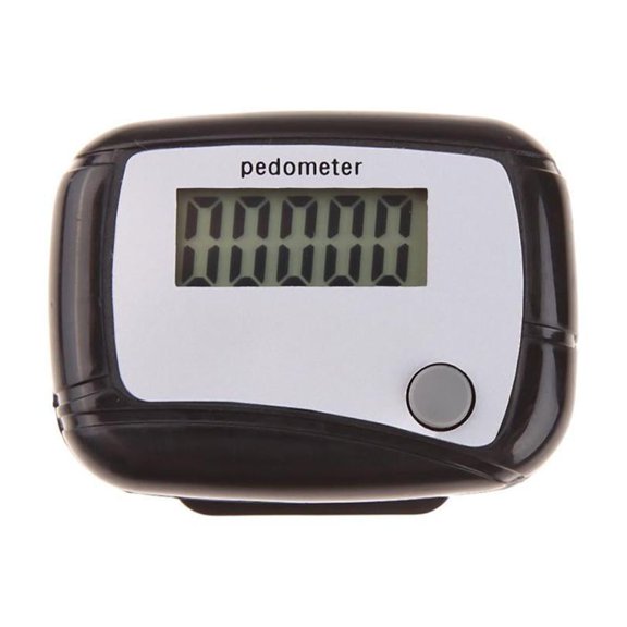 3D Pedometer with Large Digital Display, Tri-Axis Accurate Step Counter, Portable Clip