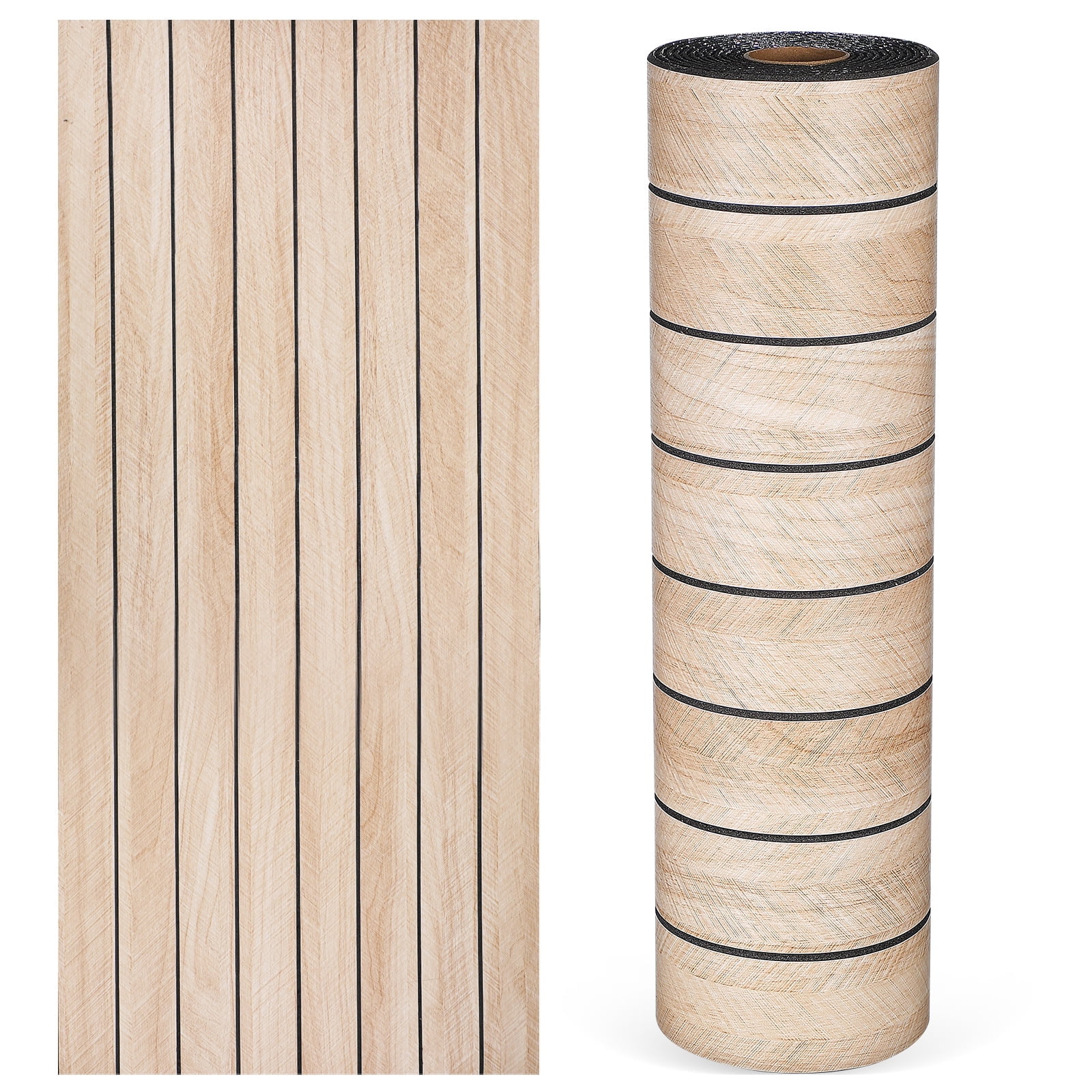 UKCOCO Self Adhesive Faux Wood Grain Wall Panels Peel and Stick ...