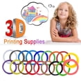 thumbnail image 1 of 3D Pen Filament Refill 10 Colors 1.75mm PLA, 10 Feet Each Total 180 Feet, High Precision Compatible with Most 3D Pens Printers, Safe for Childs Adults Art Craft DIY Creation, 1 of 9