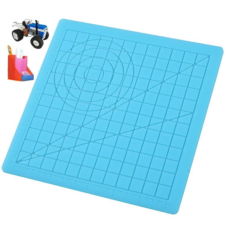 3D Pen Mat - 3D Printing Silicon Mat for Beginners Adult, 6.7x6.7 inch 3D  Small Size Pen - Blue