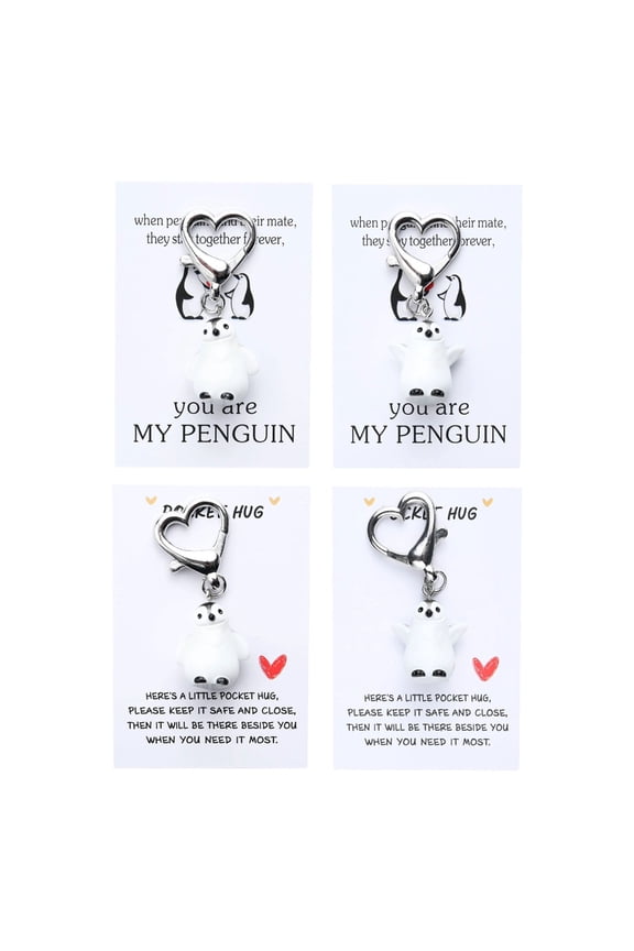 3D Penguins Keychains Accessories Perfect For Daily Use Pocket Hug For Couples And Best Friend