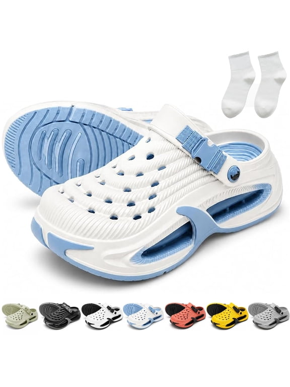3D Performance Cloud Clogs, Breathable Non-Slip Lightweight EVA Summer Sneakers for Men Women