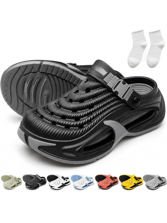 3D Performance Cloud Clogs, Breathable Non-Slip Lightweight EVA Summer Sneakers for Men Women