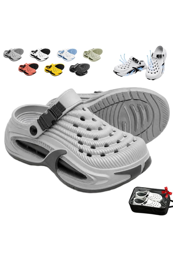 3D Performance Cloud Clogs for Men Women, 2027 Breathable Lightweight Non Slip EVA Garden Shoes Thick Sole Summer Sneakers