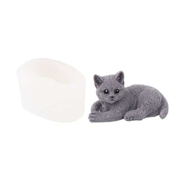 3D Pet Animal Silicone Mold DIY Crafts Project Reusable Soap Candle Plaster Chocolate Baking Tool Supplies Accessory