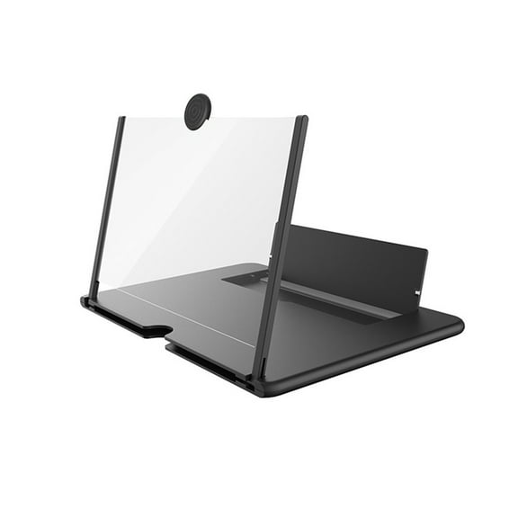 3D Phone Screen Magnifier 16 Inch Stereoscopic Amplifying TPU ABS Desktop Folding Stand Clear Optical Enlarge Display Universal for Smartphone Indoor Outdoor Travel