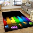 thumbnail image 1 of 3D Piano Art Creative Musical Note Carpet Rug for Home Living Room Bedroom Sofa Doormat r Child Area Rug Non-slip Floor Mat, 1 of 5