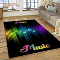 thumbnail image 1 of 3D Piano Art Creative Musical Note Carpet Rug for Home Living Room Bedroom Sofa Doormat r Child Area Rug Non-slip Floor Mat, 1 of 5