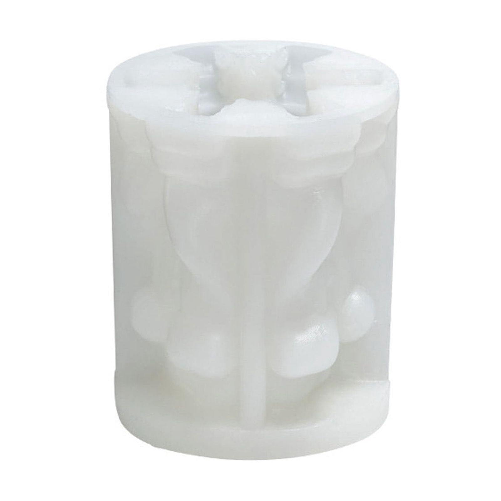 3D Pillar Candle Mold Craft Silicone Mold for Crafting Candle Plaster Art Crafts Room Ornament Cake Fondant Decoration