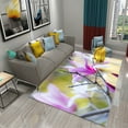 3D Pink White Magnolia Flower Carpet for Living Room Bedroom ration