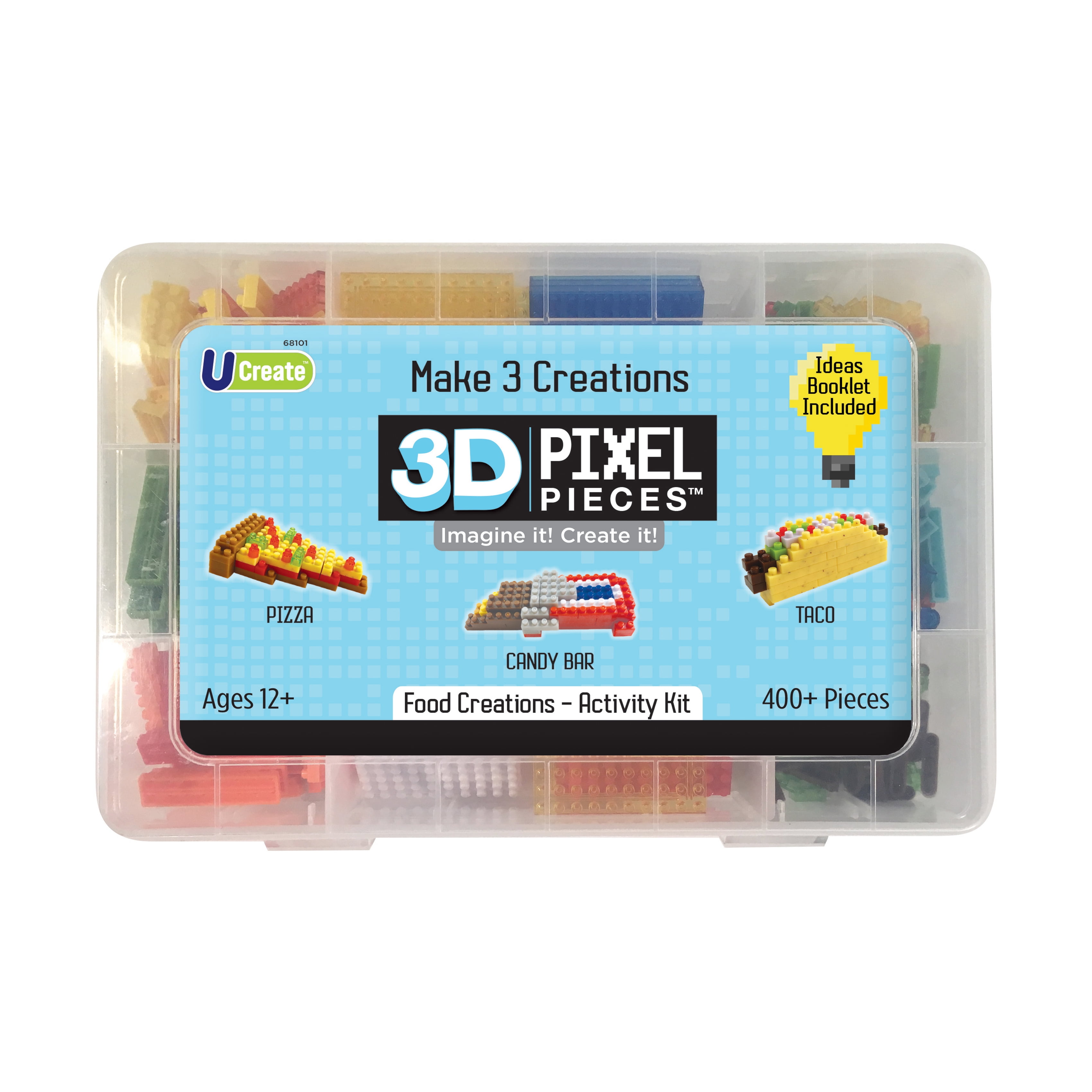 3D Pixel Pieces - Food Creations Activity Kit: 400+ Pcs 