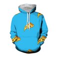 3D Pizza Style Mens Hoodies Aesthetic Baggy Clothing Fashion Casual