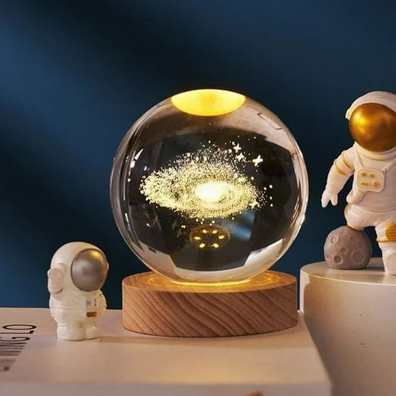 3D Planet Crystal Ball Clearance! Hilingoto 3D Planet, Bring The 3D Solar System Crystal to Your Home Showing The Mysterious Universe to You and Your Family, Desktop Ornament Clearance Sales