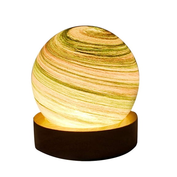 3D Planet Crystal Ball LED Night Light Moon Galaxy USB Night Light C