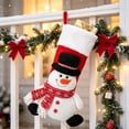 thumbnail image 1 of 3D Plush Christmas Stockings, Stockings for Family, Embroided, Xmas Character for Family Holiday Christmas Party Decorations, 1 of 6