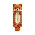 thumbnail image 1 of 3D Plush Desktop Animal Pencil Case, Soft Stuffed Zipper Pouch for Office Supplies Desk Accessories, Fun Brown Design Writing Tool Storage Organizer for Cosmetics Gadgets Gift, 1 of 8