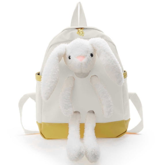 3D Plush Long Ear Bunny Decor Backpack for Ages 6rd 7th 10th 12th Large ...
