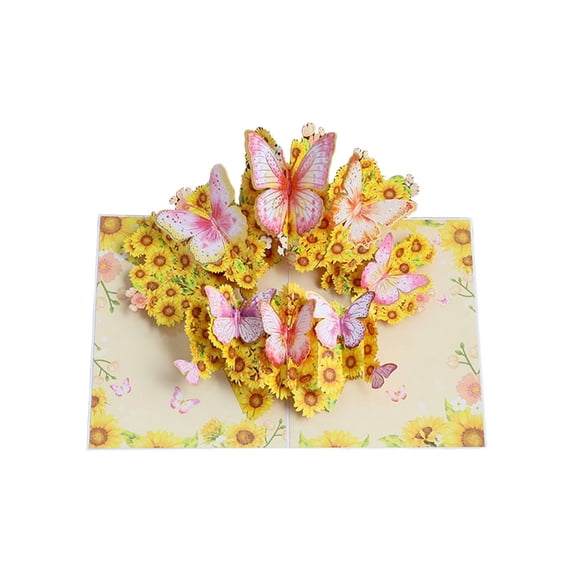 3D Pop Up Card, Valentines Greeting Cards, 3D Butterfly Card, Flowers Pop Up Card, Birthday Pop Up Card, Greeting Card With Envelope, Dimensional Greeting Card, Pop Up Gift Card