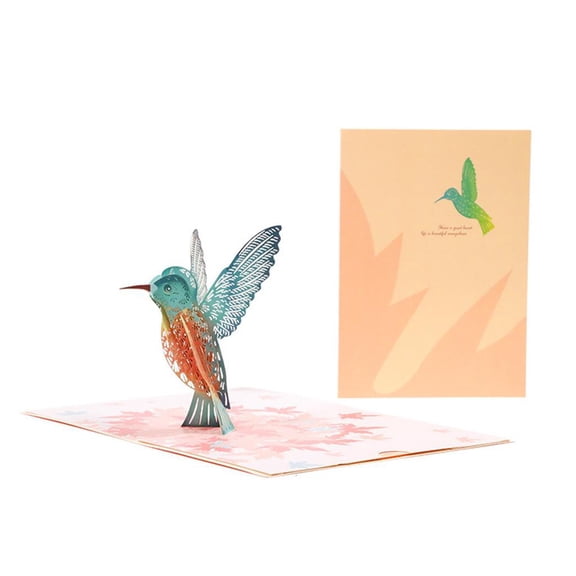 hejhncii 3D Pop-Up Animal Bird Greeting Card for Birthday Mother's Day Wedding Party Graduation with Envelope