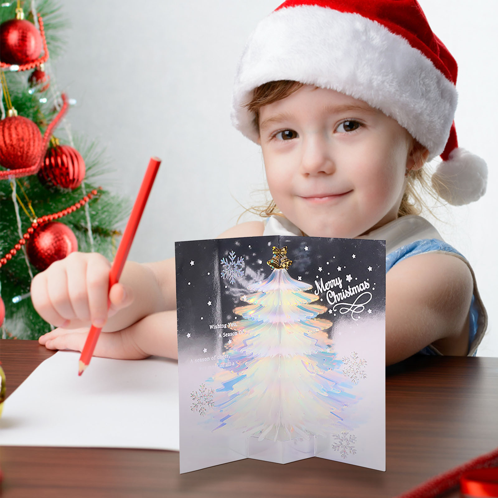 3D Pop Up Christmas Card,3D Pop Up Colorful Christmas Greeting Cards Merry Christmas Cards
