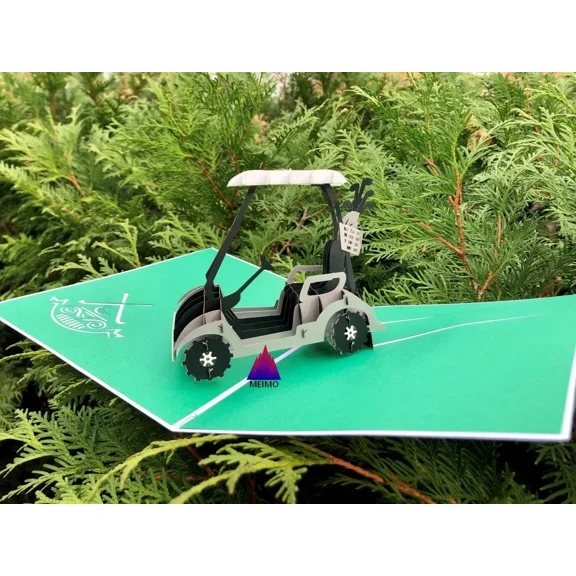 3D Pop Up Greeting Card Golf Birthday Dad FatherS Day Thank You Office Boss