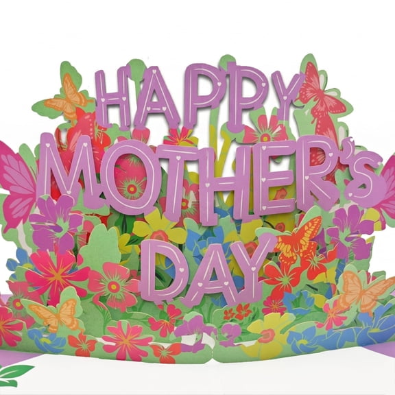 3D Pop Up Happy Mothers Day Card, Mother's Day Greeting Cards, 8" x 6" Cover with Note Tag