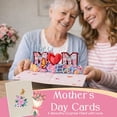 thumbnail image 1 of 3D Pop-Up Mother's Day Greeting Card for Mom, Stereo Heartfelt Paper Greeting Card, Warm Blessing Card with Blank Message Area, Mother's Day Gift Keepsake, 1 of 5