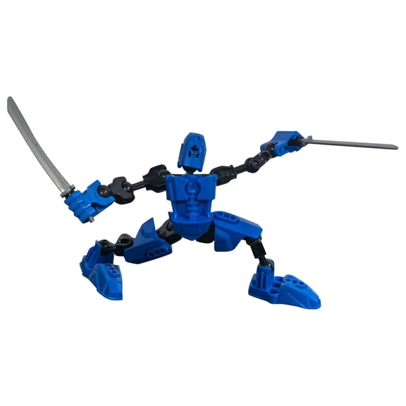 3D Poseable Robot Action Figure Cute Collectible Desktop Decoration Blue