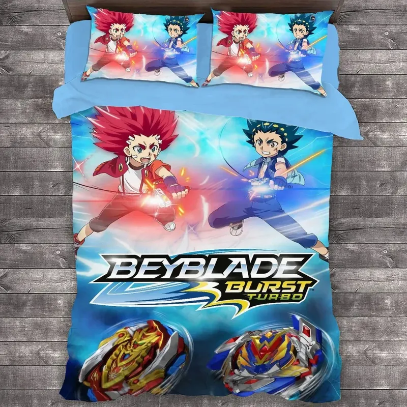 3D Print Anime Beyblade Burst Bedding Set Duvet Cover Bed Set Quilt