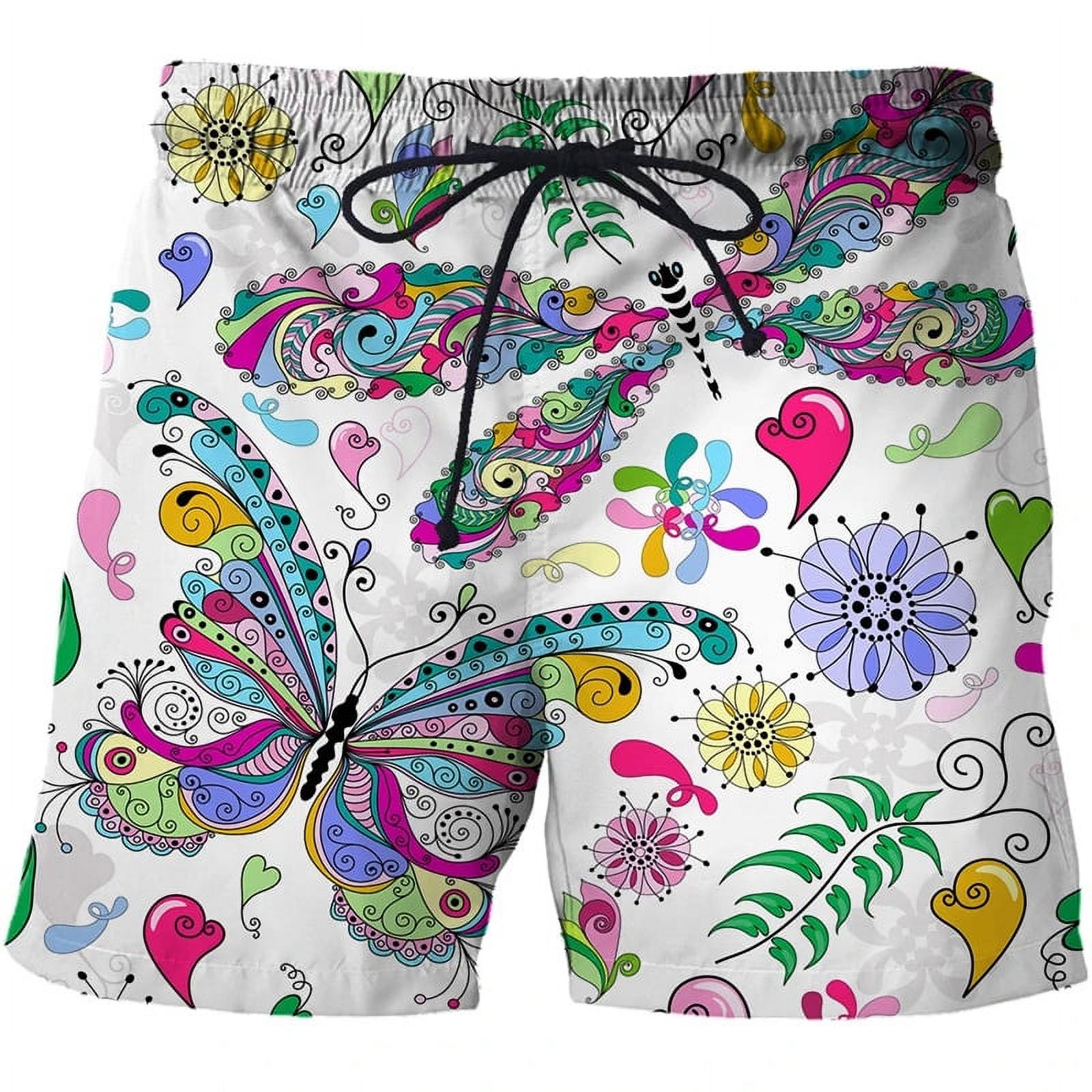 3D Print Butterfly Beach Shorts For Men Summer Street Short Pants Boys 3D Print Butterfly Beach Shorts For Men Summer Street Short Pants Boys