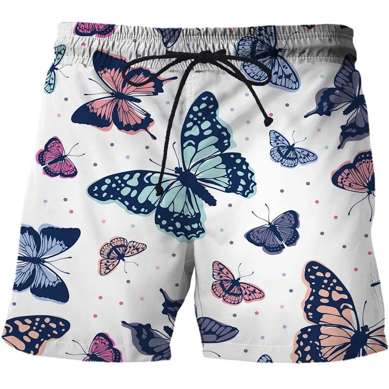 3D Print Butterfly Beach Shorts For Men Summer Street Short Pants Boys 3D Print Butterfly Beach Shorts For Men Summer Street Short Pants Boys