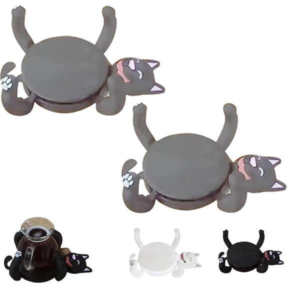 3D Print Cat Coasters, Novel and Cute Cat Mug Holder, Funny Creative Coasters in The Shape of Cats, Home Decor Tabletop Protection for Coffee & Tea, Gifts for Pet Lovers and Birthday Party