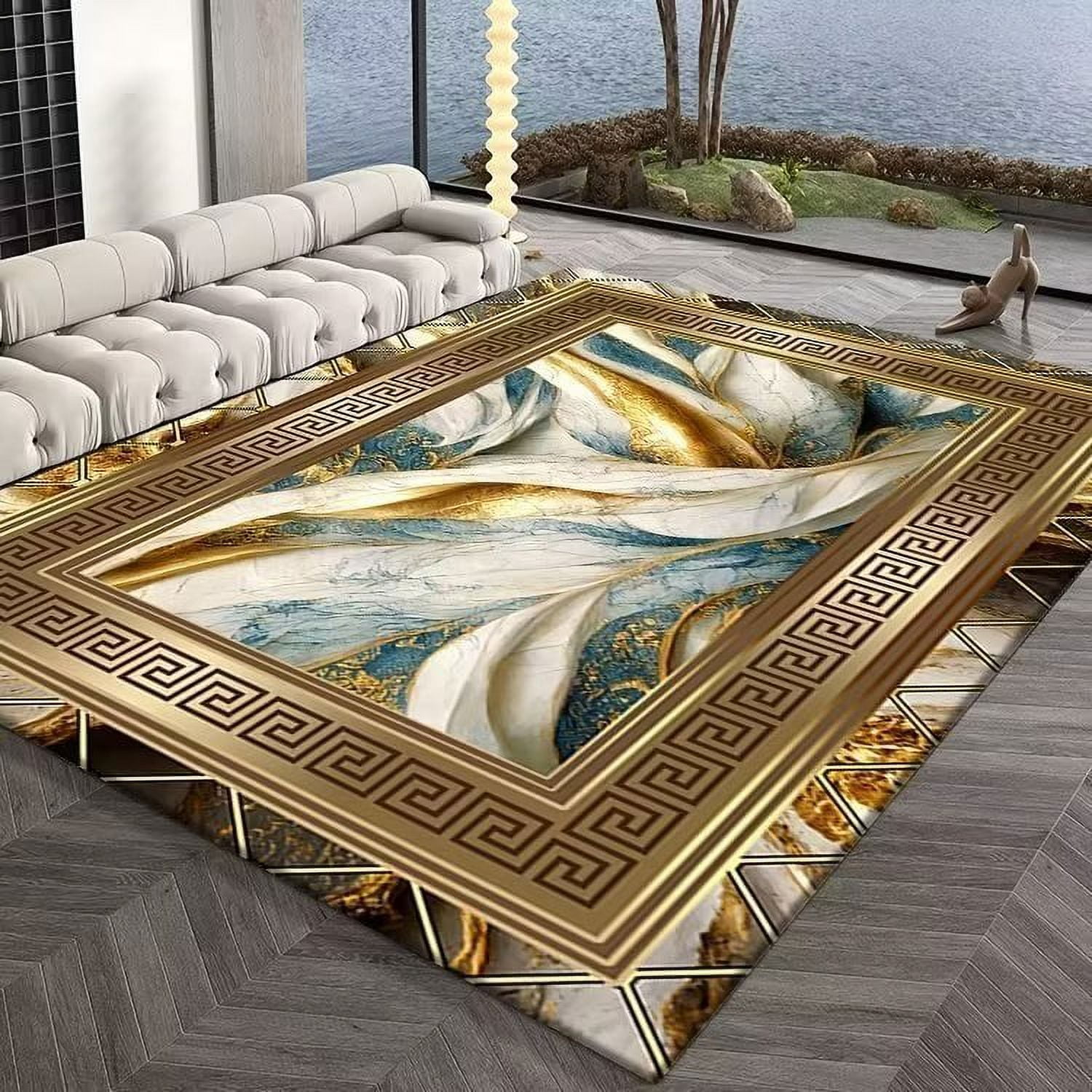 3D Print European Style Luxury Carpets for Living Room Sofas Large Area Rug ration Bedroom ...