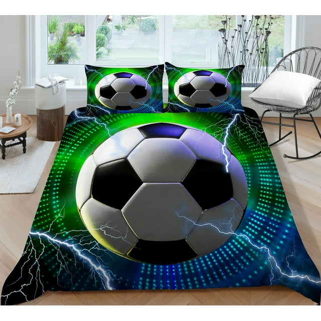 3D Print Football Comforter Set for Boys, Twin Full Queen King Size