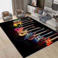 thumbnail image 1 of 3D Print Guitar Pattern Carpet Living Room Rugs Non-slip Floor Mat for Bedroom Bedside Mat Music Room Terrace Hallway ration, 1 of 5