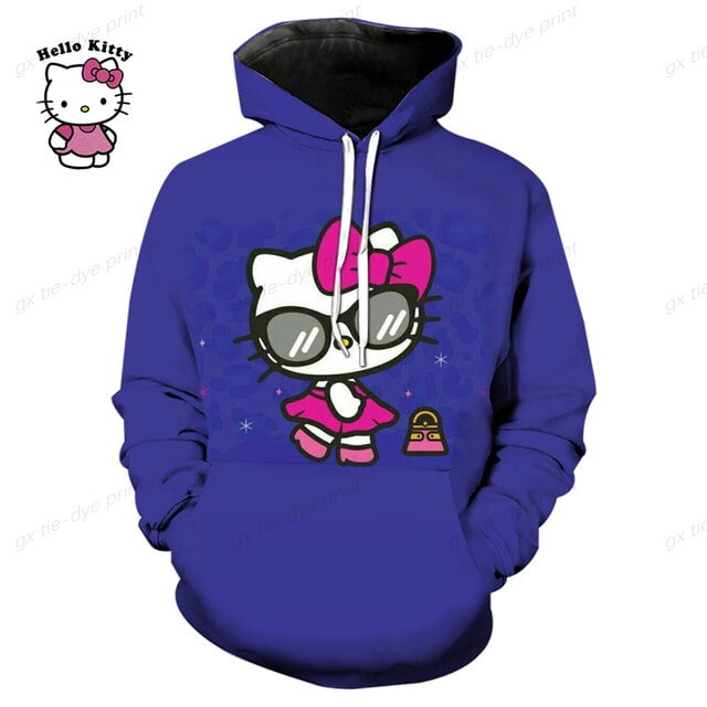 3D Print Hello Kitty Men‘s Sweatshirt Spring Fashion Boy Girl Kids ...