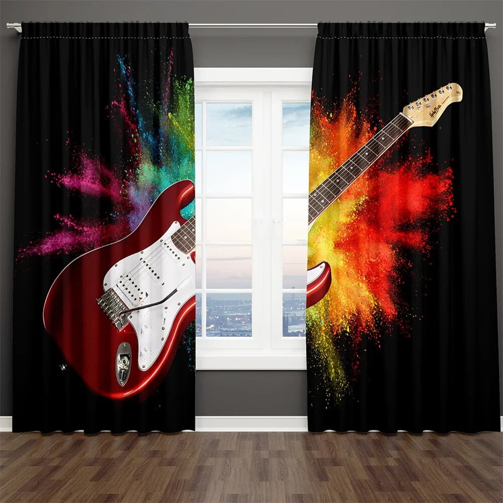 3D Print Modern Instrument Guitar Notes Cool Boy 2 Pieces Thin Shading ...