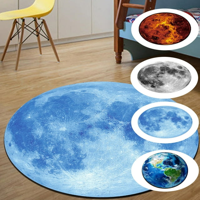 3D Print Rug Round Circle Rug Bedroom Classroom Living Room DecorOuter